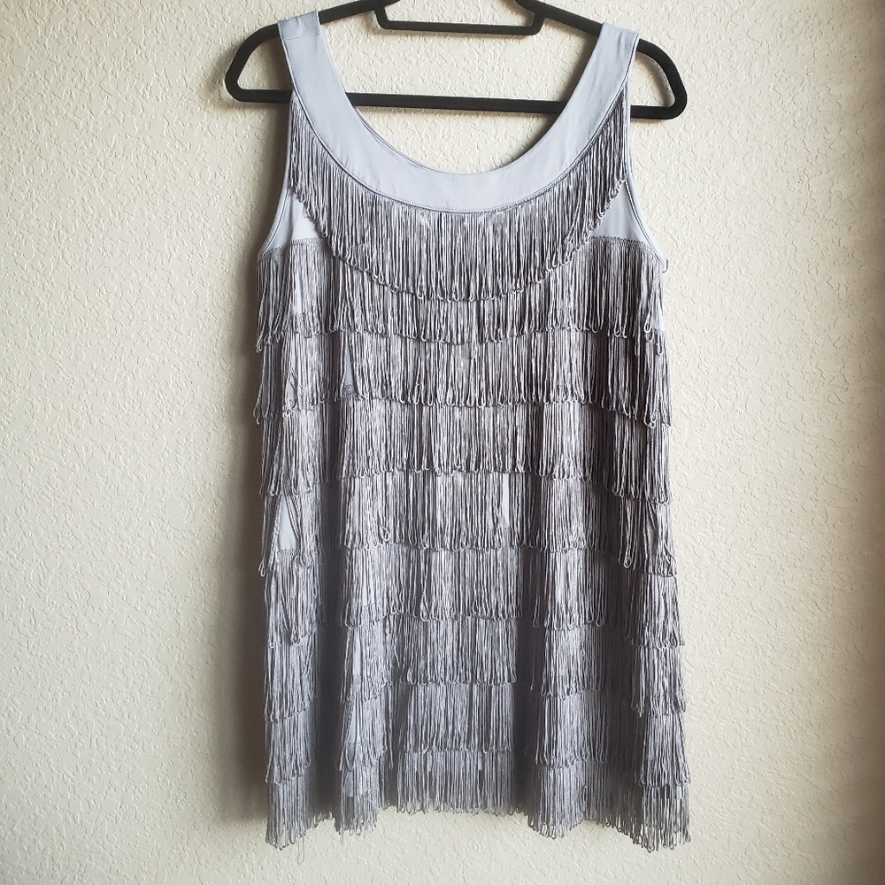 H&M Flapper Fringe Mini Dress Size Medium
